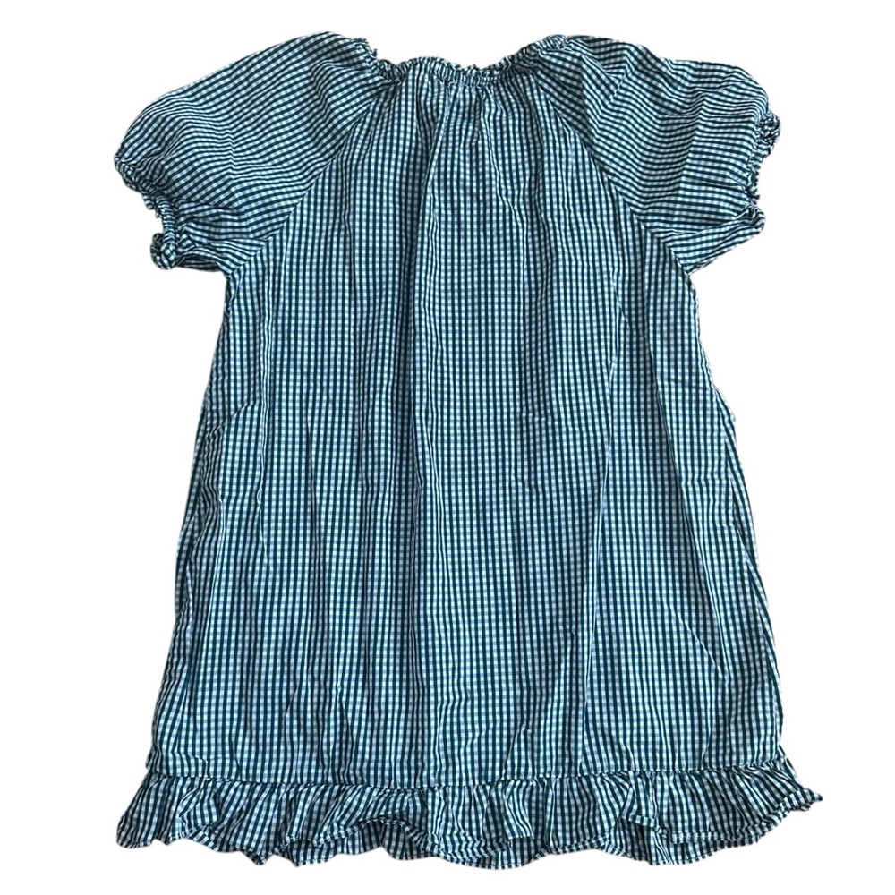 Hill House Katherine Nap Dress XS Green Checkered Cottagecore - Picture 4 of 8